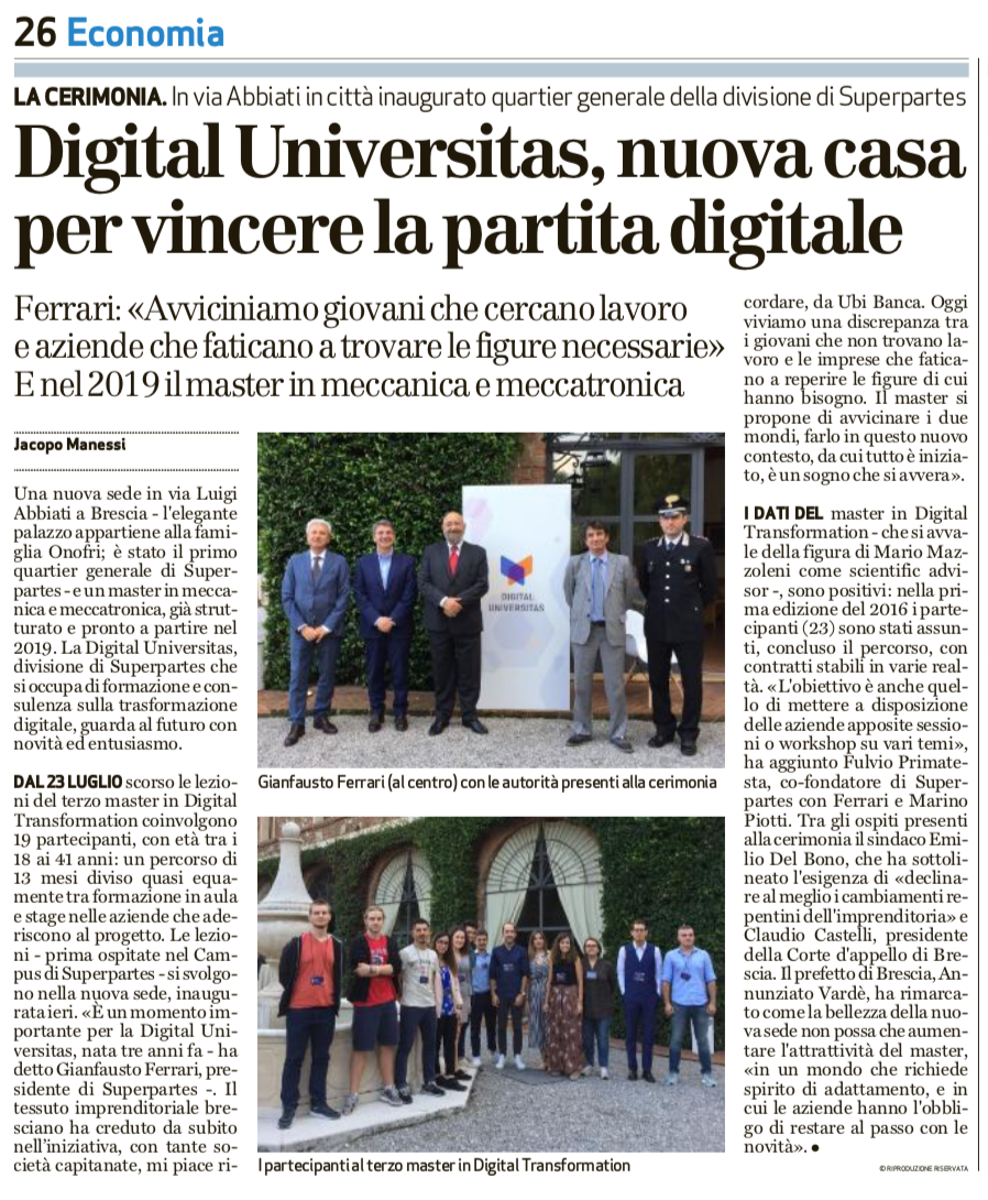 Inaugurazione nuova sede Digital Universitas